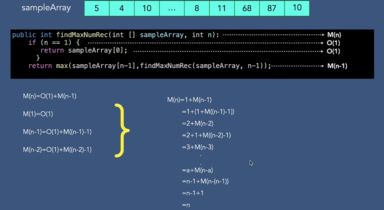 Calculate Recursion Big O 2